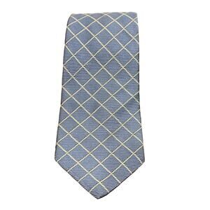 Brooks Brothers Blue Tie with Geometric Pattern